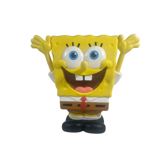 Nickelodeon Spongebob Squarepants Busted Bank 8" Molded Coin Piggy Saving Bank - Picture 2 of 11